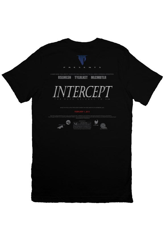 Now Playing Series Intercept Mens Black T Shirt