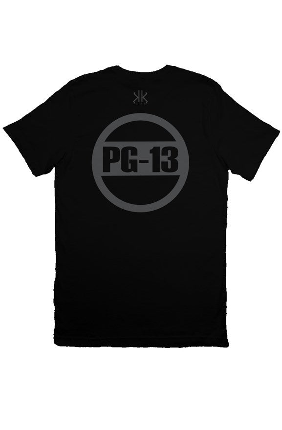 IKONIC Moniker PG13 Logo Black T Shirt 